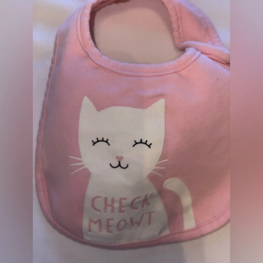 Adorable baby girl Bibs~Pink, White, Yellow